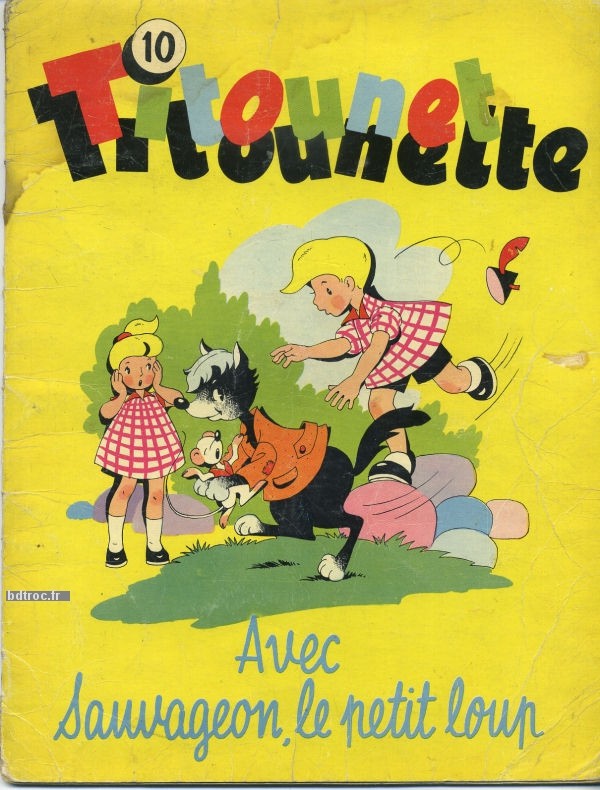 Couverture de l'album Titounet et Titounette Tome 10 Titounet Titounette avec Sauvageon, le petit loup