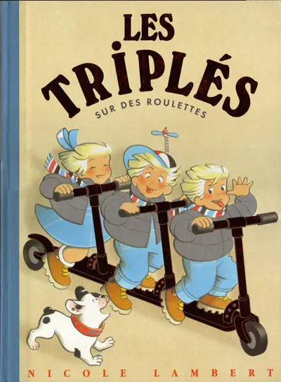 Couverture de l'album Les Triplés Tome 8 Les Triplés sur des roulettes