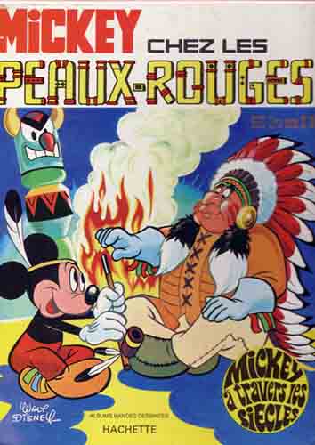 Couverture de l'album Mickey à travers les siècles Tome 9 Mickey chez les Peaux-Rouges