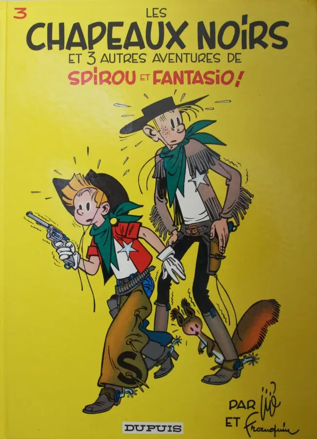 Couverture de l'album Spirou et Fantasio Tome 3 Les chapeaux noirs