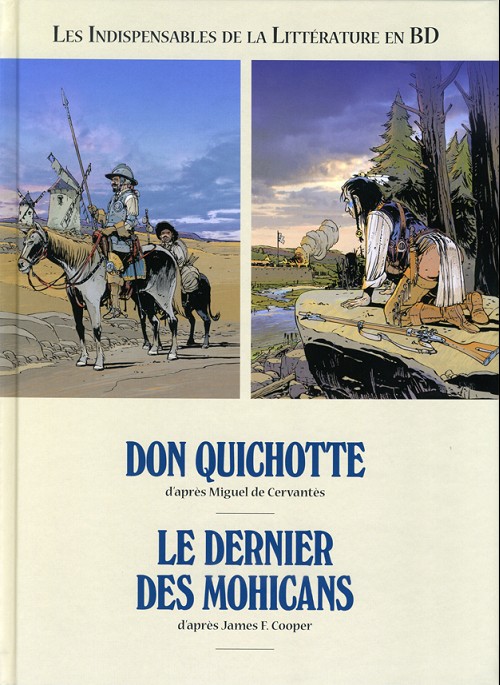 Couverture de l'album Les Indispensables de la Littérature en BD Don Quichotte / Le Dernier des Mohicans