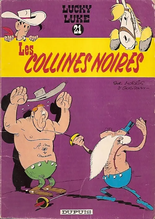 Couverture de l'album Lucky Luke Tome 21 Les collines noires