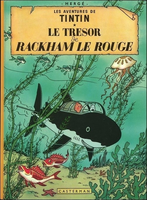 Couverture de l'album Tintin Tome 12 Le trésor de Rackham Le Rouge