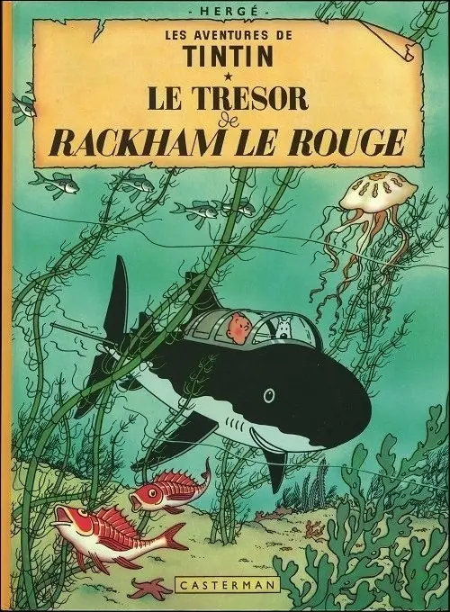 Couverture de l'album Tintin Tome 12 Le trésor de Rackham Le Rouge