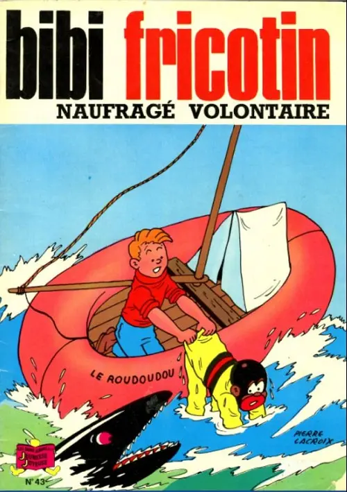 Couverture de l'album Bibi Fricotin 2e Série - Societé Parisienne d'Edition Tome 43 Bibi fricotin naufragé volontaire
