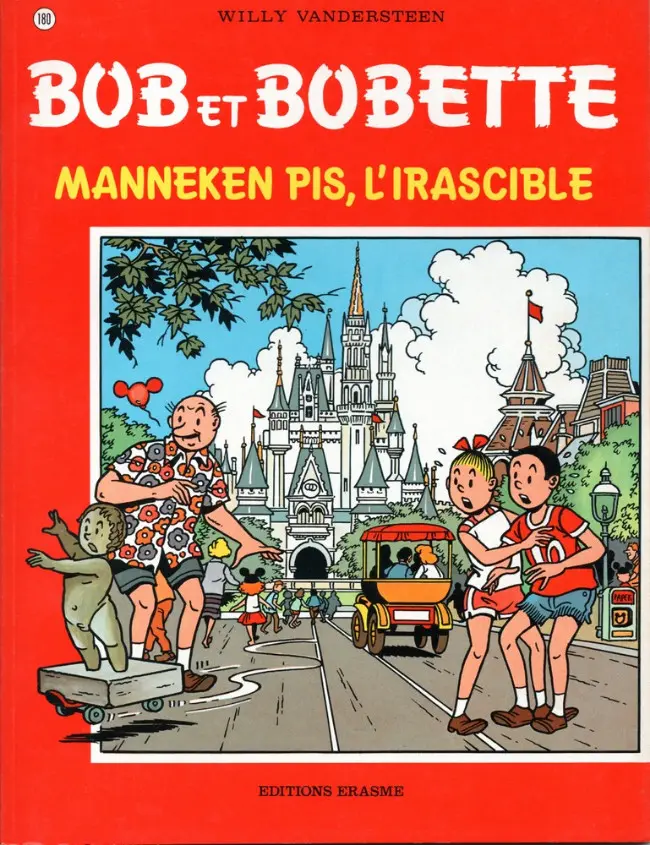 Couverture de l'album Bob et Bobette Tome 180 Manneken Pis, l'irascible