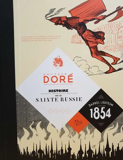 Couverture de l'album Les Russes Histoire pittoresque, dramatique et caricaturale de la Sainte Russie d'après l'édition de 1854