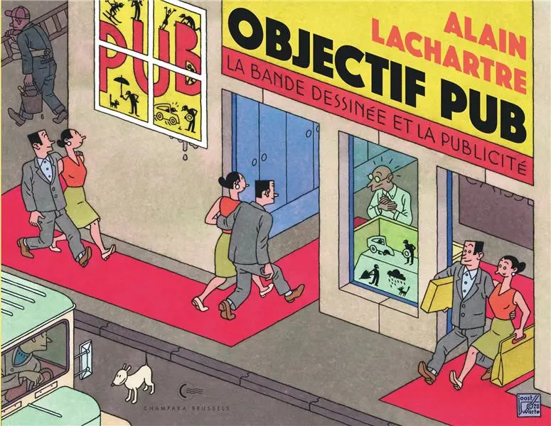 Couverture de l'album Objectif pub La bande dessinée et la publicité