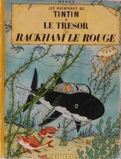 Couverture de l'album Tintin Tome 12 Le Trésor de Rackham le Rouge