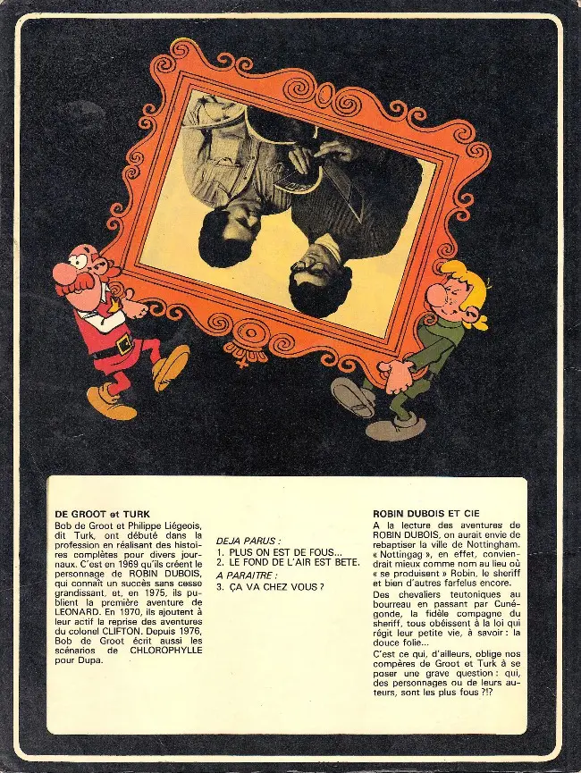 Verso de l'album Robin Dubois Tome 2 Le fond de l'air est bête