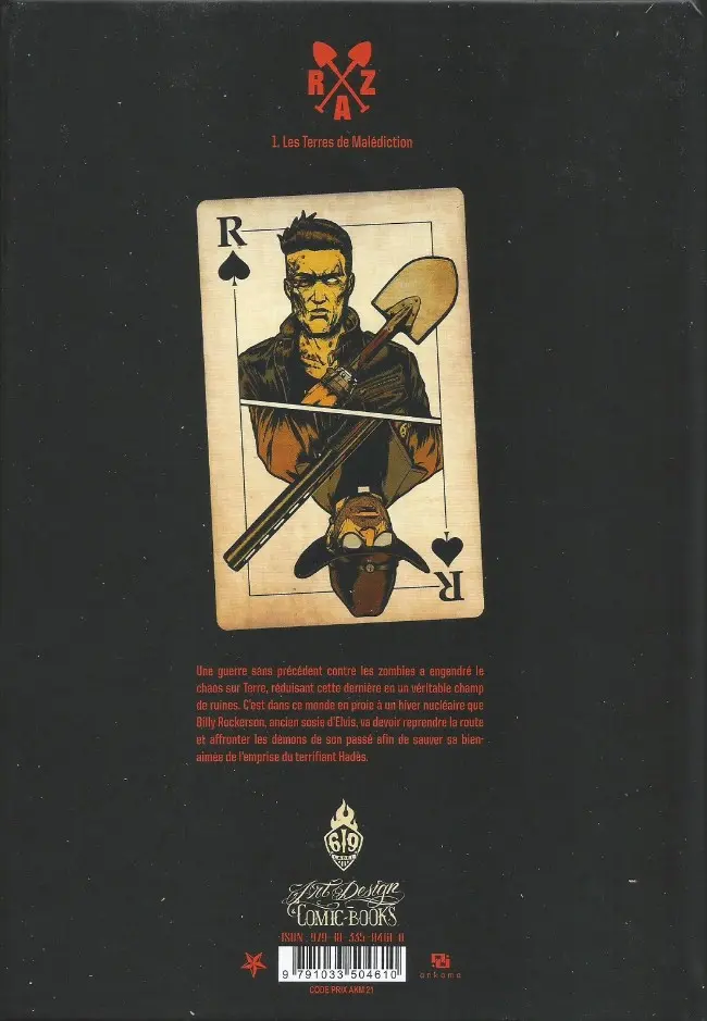 Verso de l'album Rockabilly Zombie Apocalypse Tome 1 Les terres de malédiction