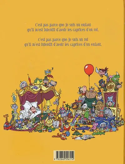 Verso de l'album Le Roi Catastrophe Tome 1 Adalbert ne manque pas d'air