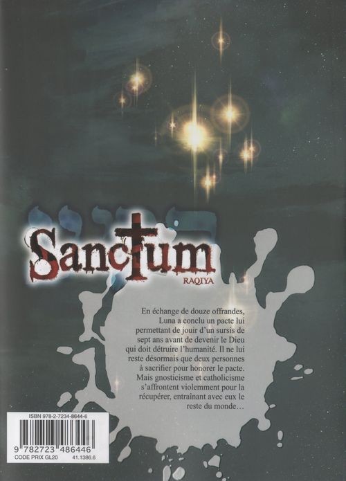 Verso de l'album Sanctum - Raqiya 4