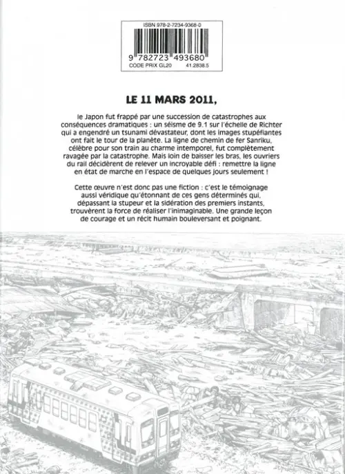 Verso de l'album Santetsu Santetsu - 11 mars 2011 - Après le cataclysme