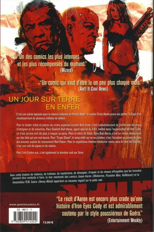 Verso de l'album Scalped Tome 2 Casino boogie
