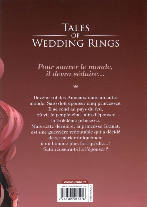 Verso de l'album Tales of Wedding Rings 3
