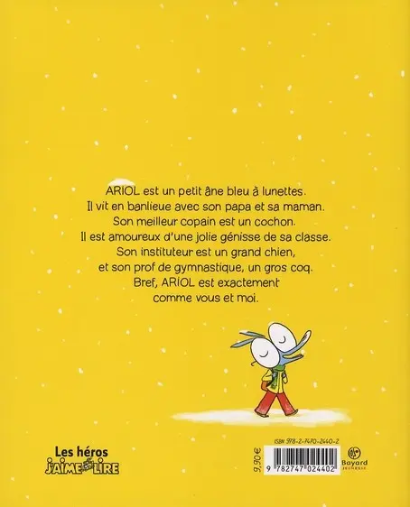Verso de l'album Ariol Tome 1 Un petit âne comme vous et moi