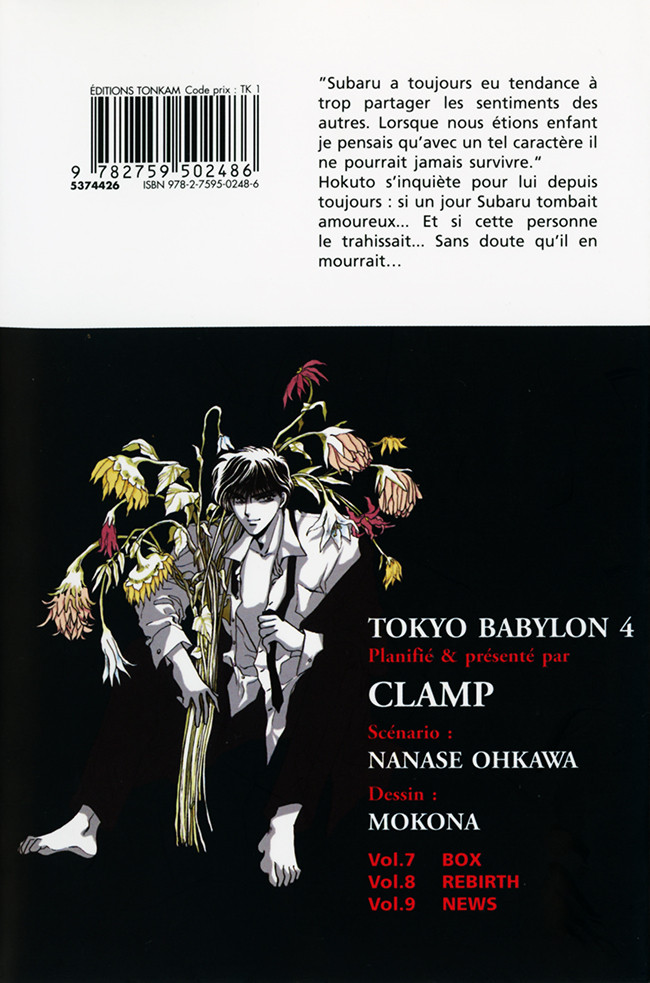 Verso de l'album Tokyo Babylon Réédition 4