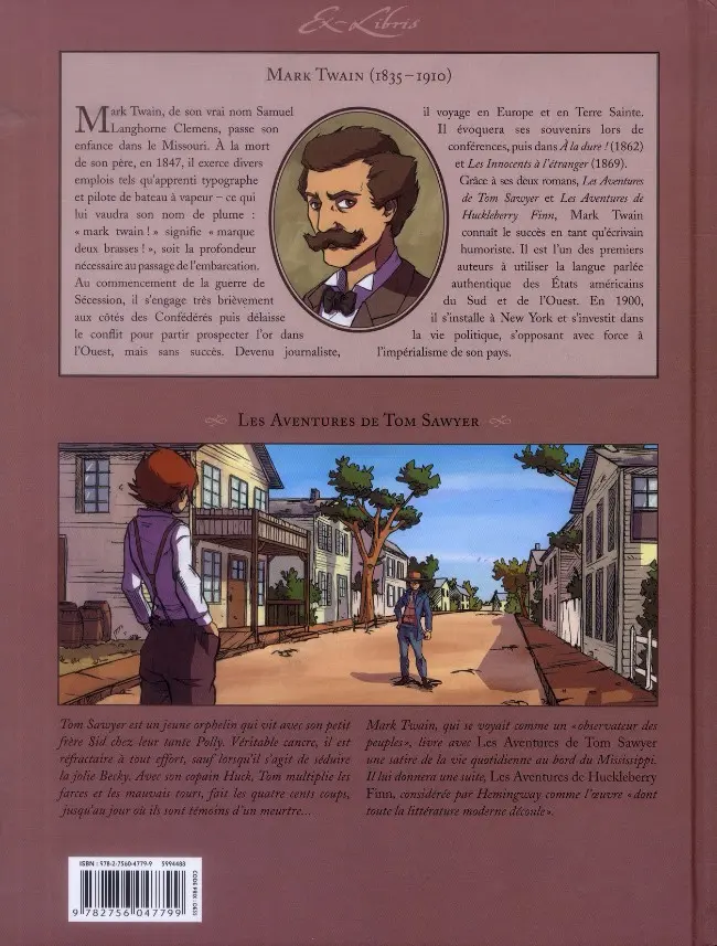Verso de l'album Les Aventures de Tom Sawyer Tom Sawyer - Intégrale