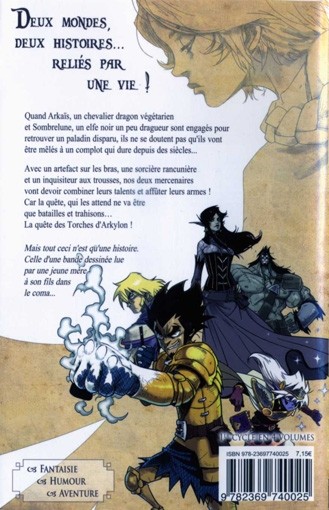 Verso de l'album Les Torches d'Arkylon Tome 1