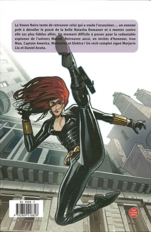 Verso de l'album Veuve Noire Tome 2 Le nom de la rose