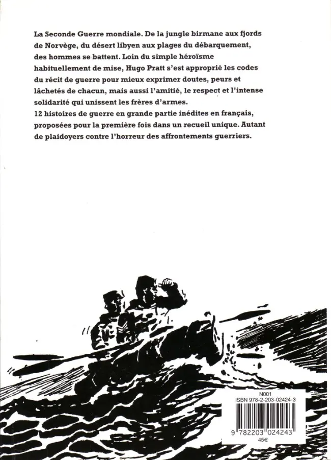 Verso de l'album WWII, histoires de guerre