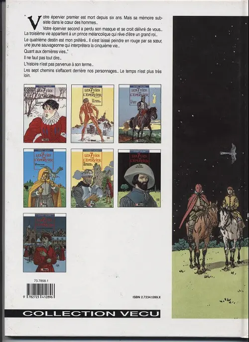 Verso de l'album Les 7 Vies de l'Épervier Tome 6 La part du diable