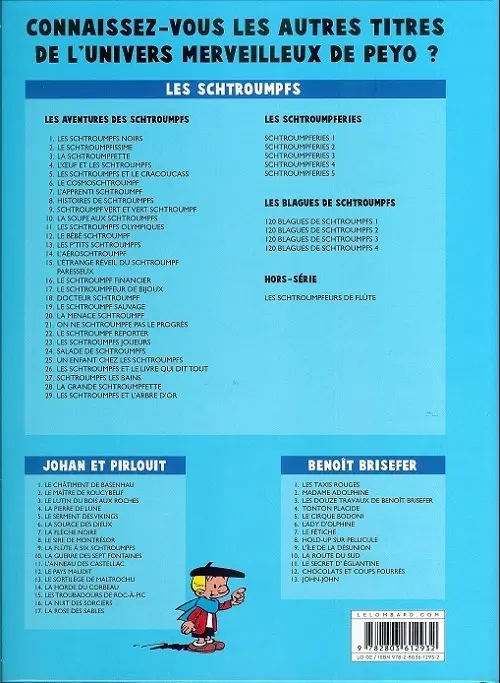 Verso de l'album Benoît Brisefer Tome 6 Lady d'Olphine
