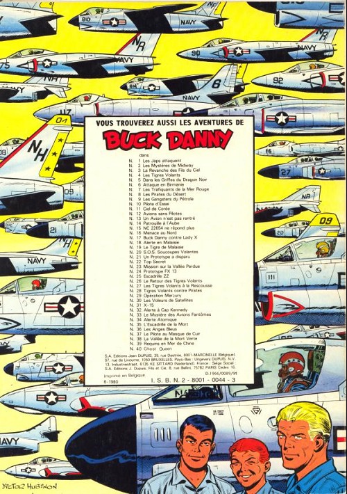 Verso de l'album Buck Danny Tome 7 Les Trafiquants de la mer Rouge