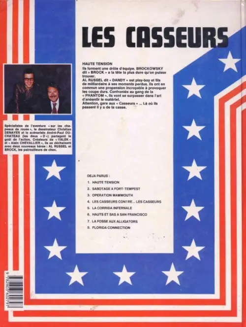 Verso de l'album Les Casseurs Tome 1 Haute tension