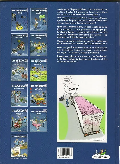 Verso de l'album Les Gendarmes Tome 1 Flagrant délire !