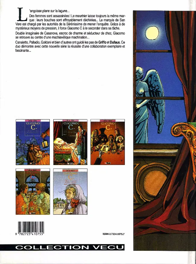 Verso de l'album Giacomo C. Tome 2 La chute de l'ange
