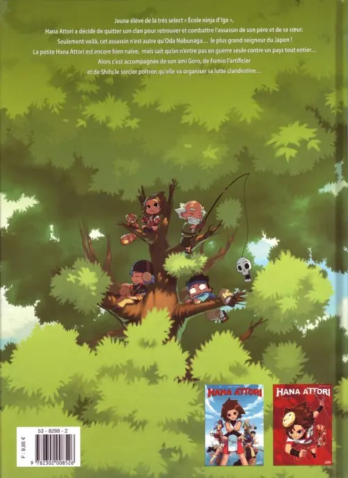 Verso de l'album Hana Attori Tome 1 Irréductibles ninjas