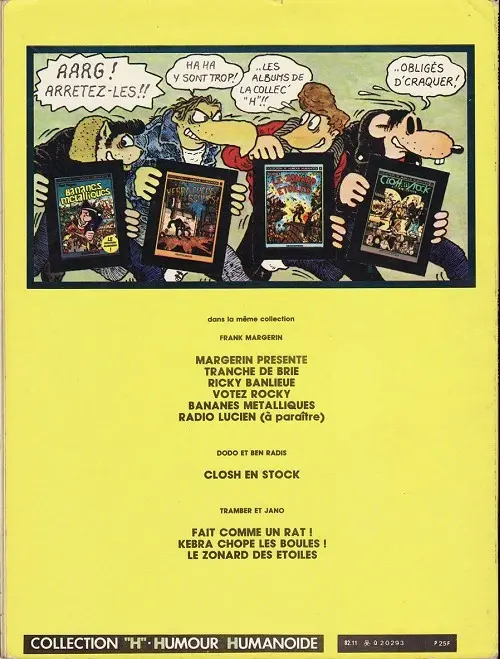Verso de l'album Kebra Tome 1 Fait comme un rat !