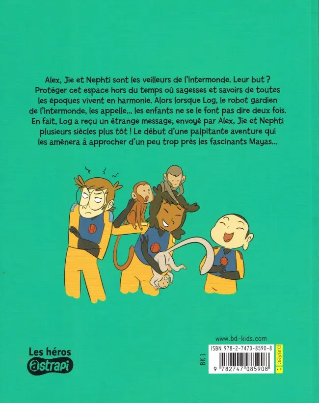 Verso de l'album Les Aventuriers de l'intermonde Tome 4 Le disque de jade