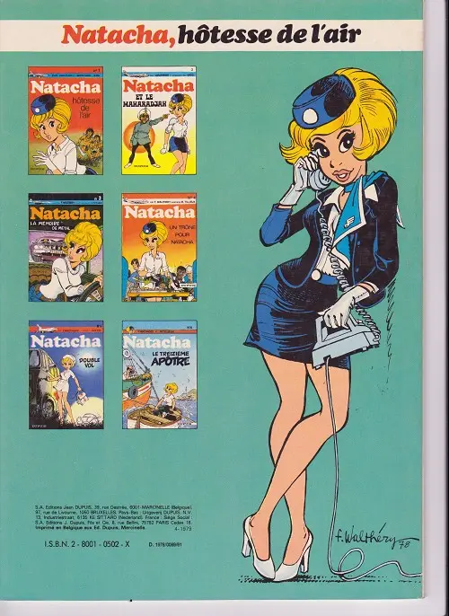 Verso de l'album Natacha Tome 5 Double vol