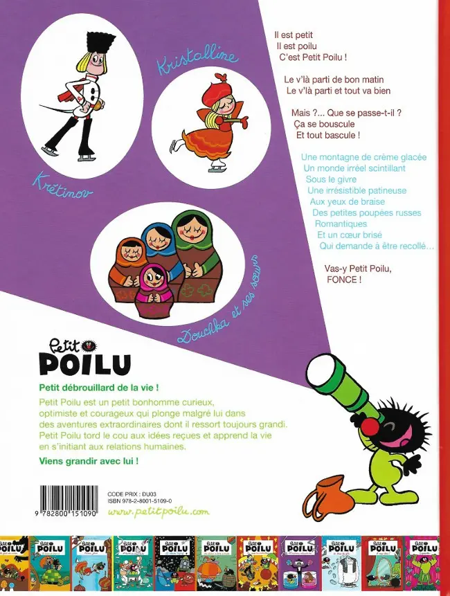 Verso de l'album Petit Poilu Tome 10 Amour glacé