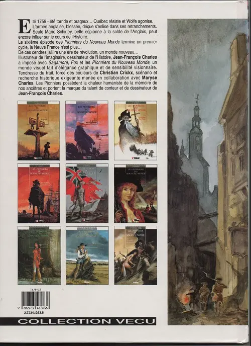 Verso de l'album Les Pionniers du Nouveau Monde Tome 6 La mort du loup