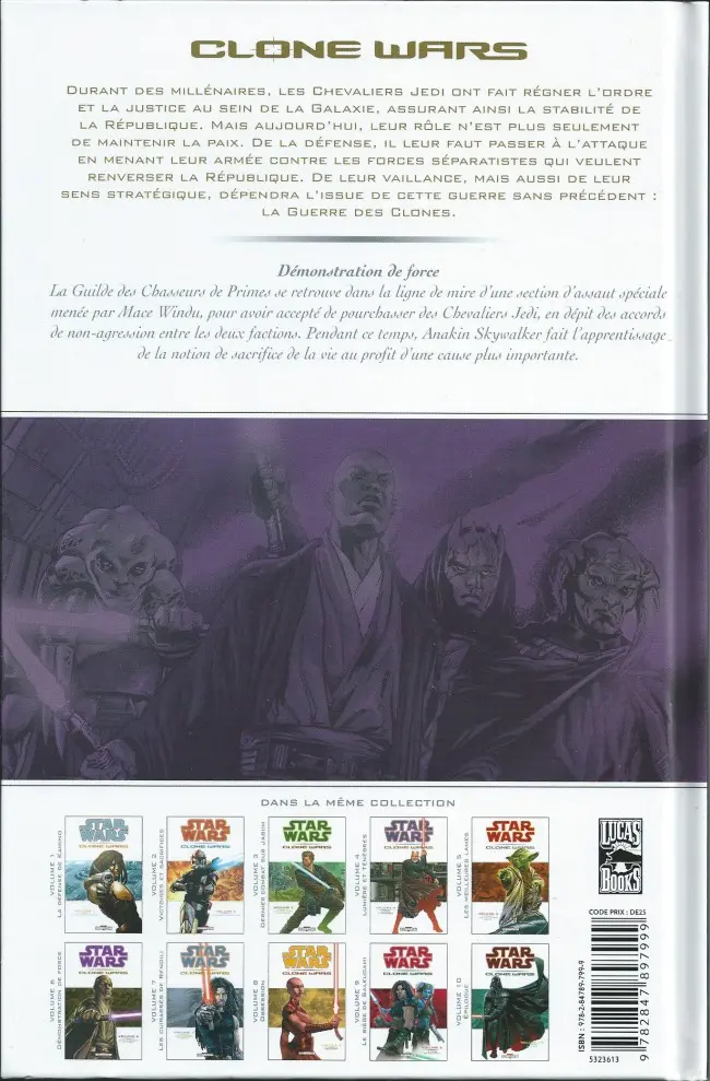 Verso de l'album Star Wars - Clone Wars Tome 6 Démonstration de Force