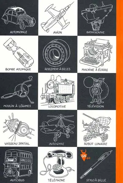 Verso de l'album Toutinox Objets du XXe siècle