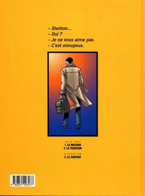 Verso de l'album Wayne Shelton Tome 1 La mission