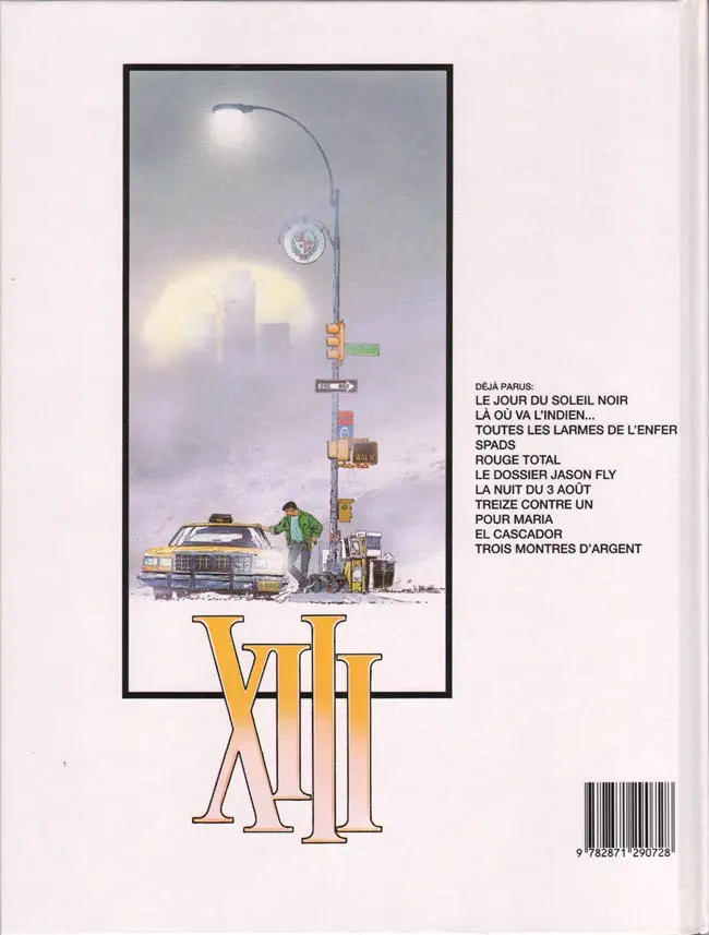 Verso de l'album XIII Tome 10 El cascador
