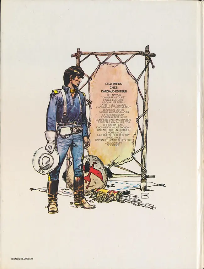 Verso de l'album Blueberry Tome 19 La longue marche