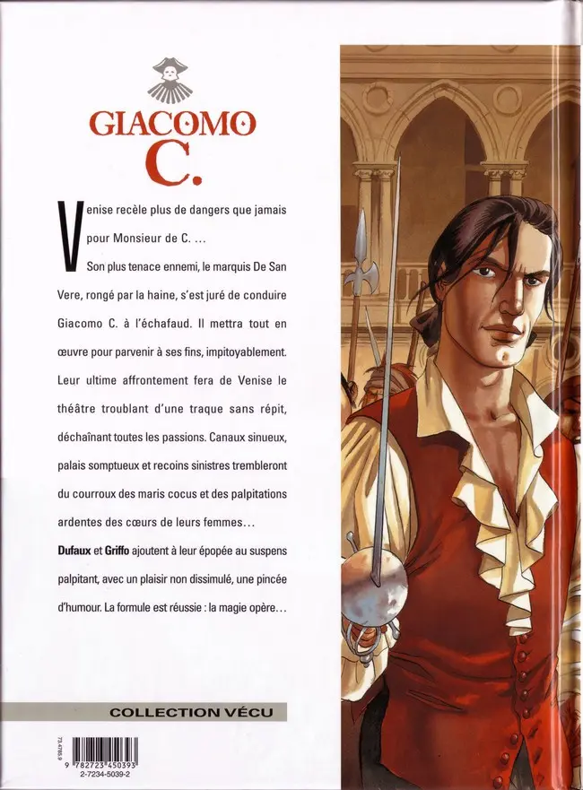 Verso de l'album Giacomo C. Tome 15 La chanson des guenilles