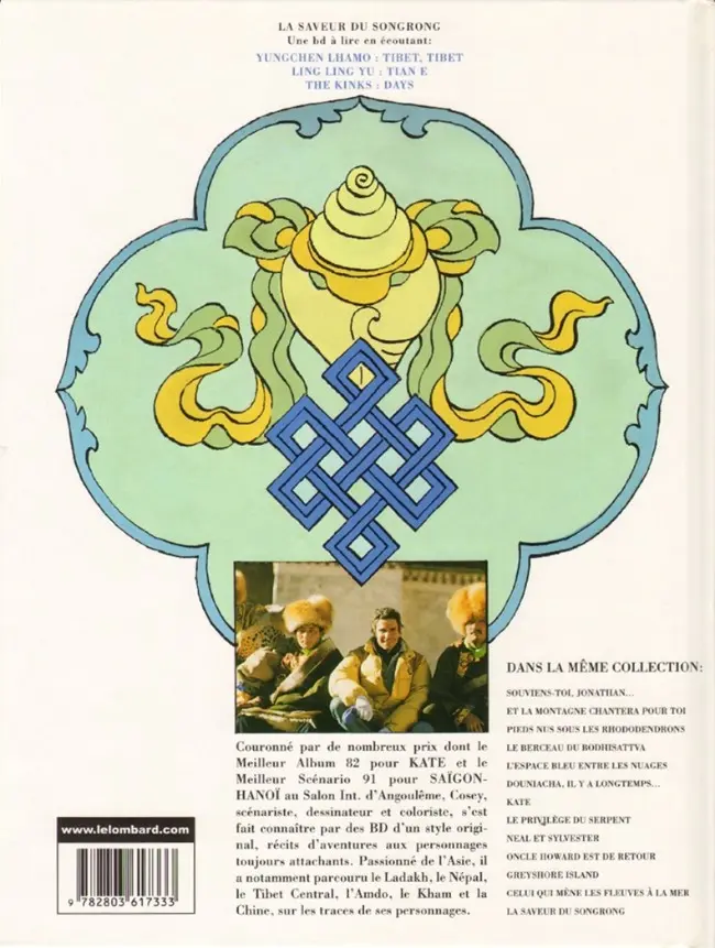 Verso de l'album Jonathan Tome 13 La saveur du Songrong