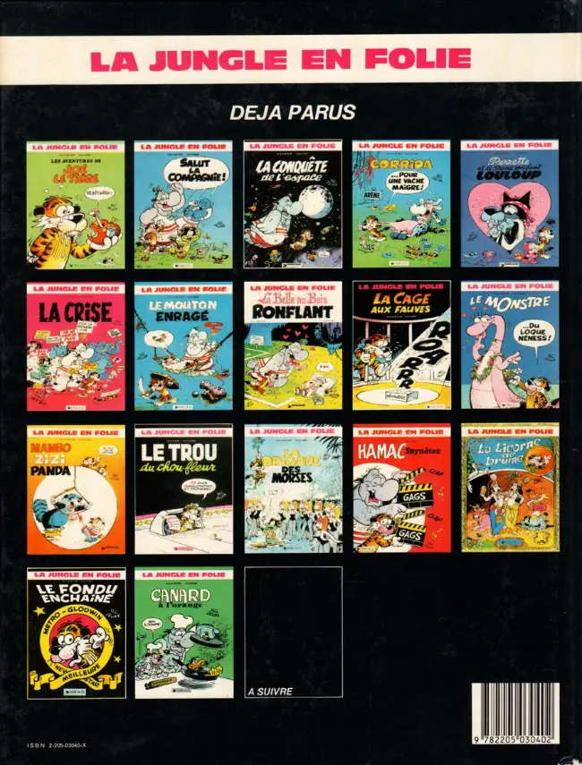 Verso de l'album La Jungle en folie Tome 17 Canard à l'orange