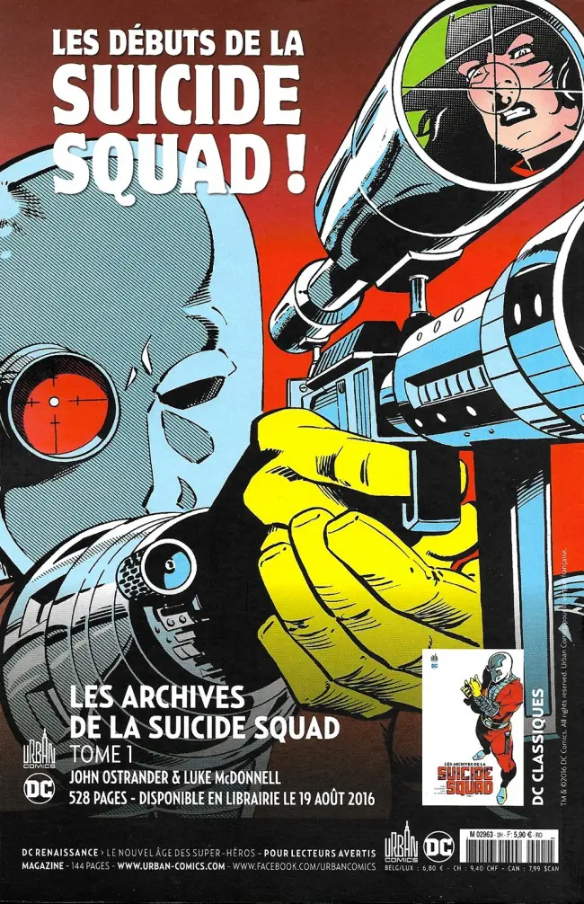 Verso de l'album Justice League Univers Hors-série #2 Darkside War