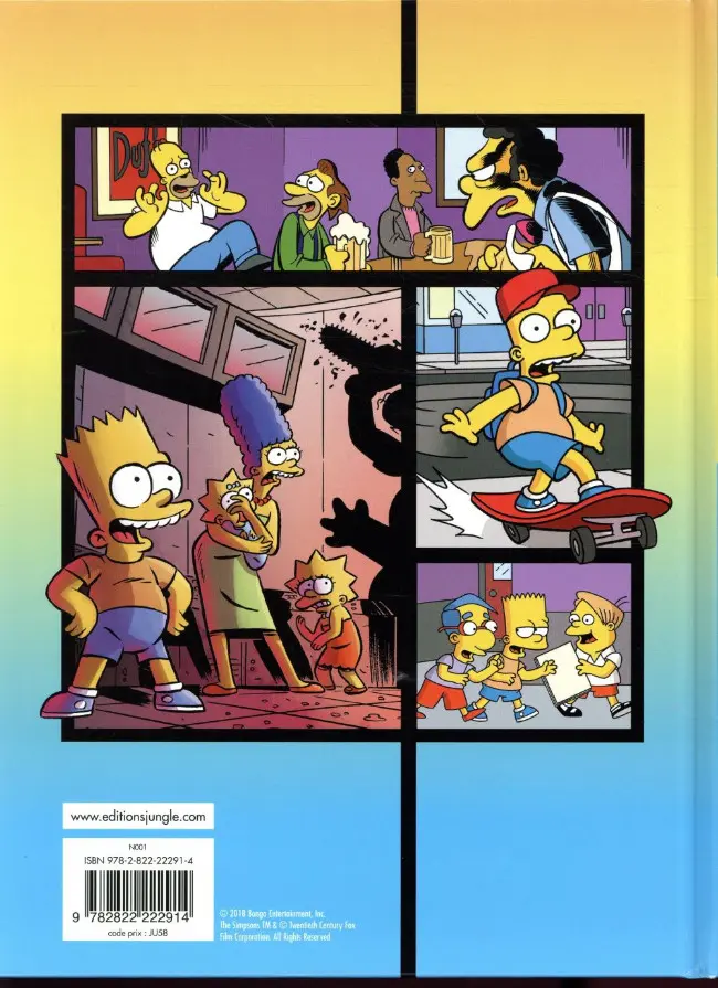 Verso de l'album Les Simpson Explosion