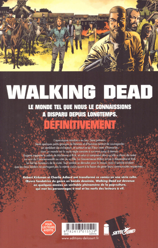 Verso de l'album Walking Dead Tome 31 Pourri jusqu'à l'os
