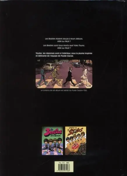 Verso de l'album The Beatles - Comical Hystery Tour Comical Hystery Tour